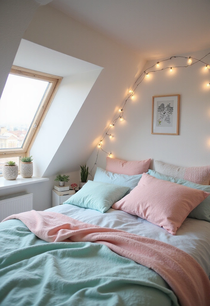 20 Cozy Loft Bedroom Ideas that Will Wrap You in Comfort! - 5. Soft Pastels