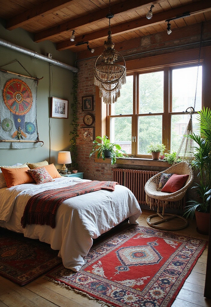 20 Cozy Loft Bedroom Ideas that Will Wrap You in Comfort! - 3. Bohemian Bliss