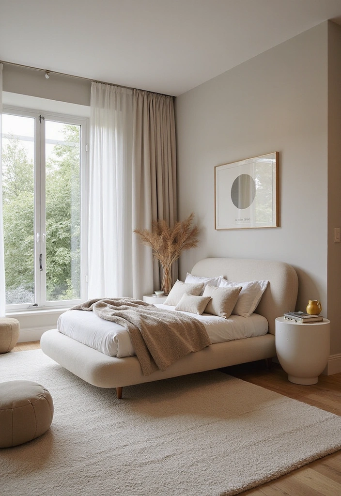 21 Must-See Modern Bedroom Trends for Your 2025 Makeover! - 16. Soft Curves and Organic Shapes