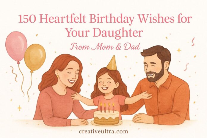 150 Heartfelt Birthday Wishes for Your Daughter - From Mom & Dad